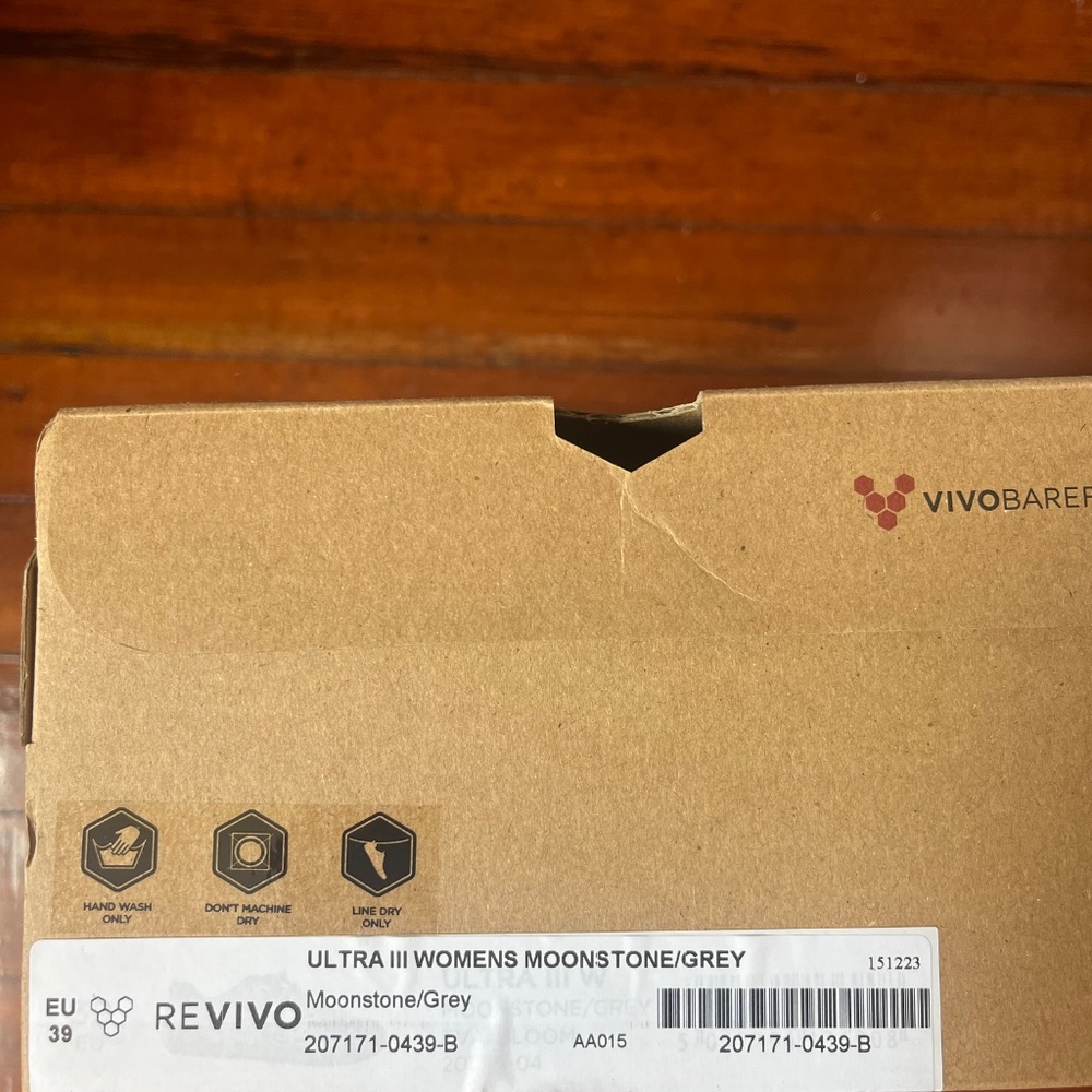 Vivobarefoot Shoes Ultra 3 Women’s in Moonstone Size 39 EU, Excellent Condition - Picture 4 of 5